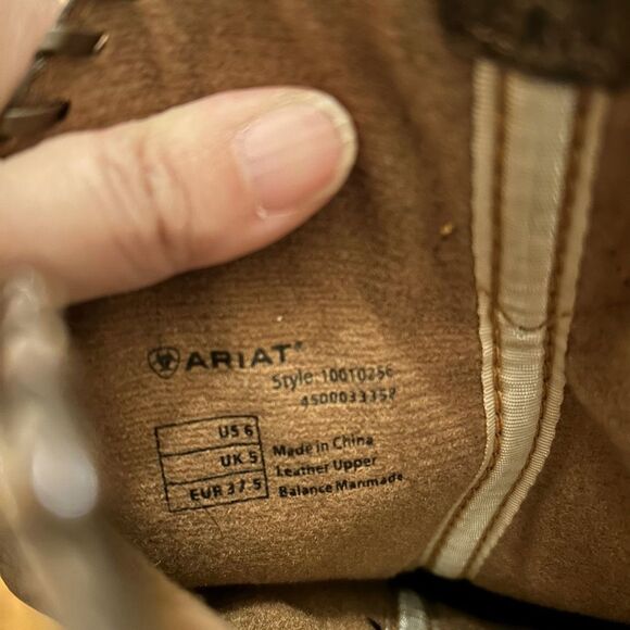 NEW ARIAT 4LR Technology Cowgirl Western Embroidered Brown Boots Size 6 - Picture 10 of 11